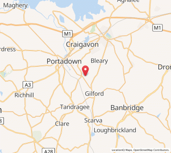 Map of Moyallan, Northern IrelandNorthern Ireland