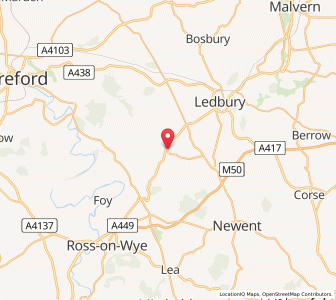 Map of Much Marcle, EnglandEngland