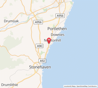 Map of Muchalls, ScotlandScotland