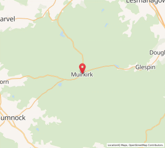 Map of Muirkirk, ScotlandScotland