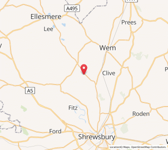 Map of Myddle, EnglandEngland