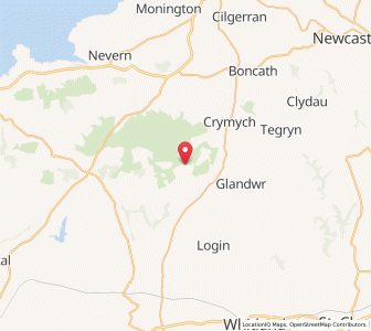Map of Mynachlogddu, WalesWales