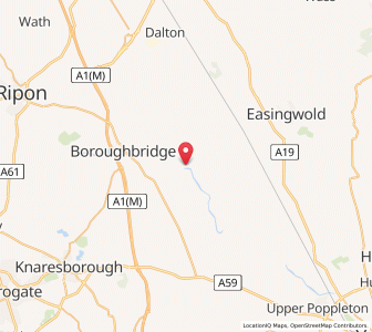 Map of Myton on Swale, EnglandEngland