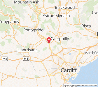 Map of Nantgarw, WalesWales