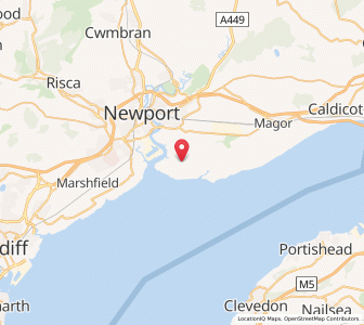 Map of Nash, WalesWales