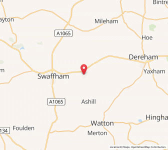 Map of Necton, EnglandEngland