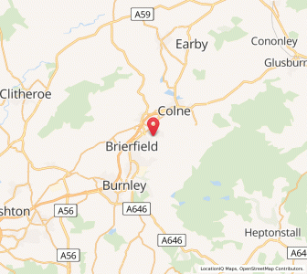 Map of Nelson, EnglandEngland