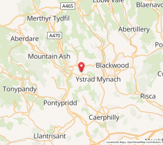 Map of Nelson, WalesWales