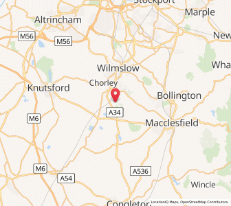 Map of Nether Alderley, EnglandEngland