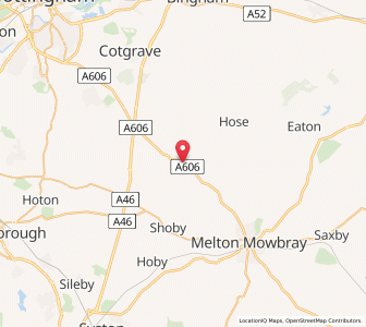 Map of Nether Broughton, EnglandEngland
