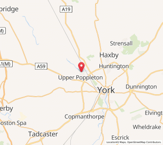 Map of Nether Poppleton, EnglandEngland