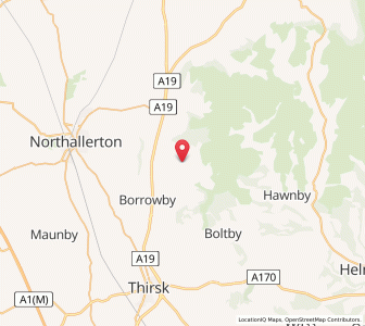 Map of Nether Silton, EnglandEngland