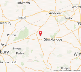 Map of Nether Wallop, EnglandEngland