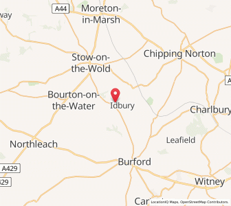 Map of Nether Westcote, EnglandEngland