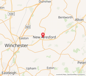 Map of New Alresford, EnglandEngland