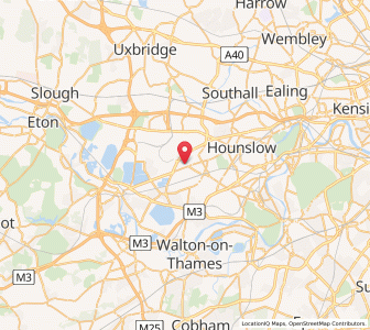 Map of New Bedfont, EnglandEngland