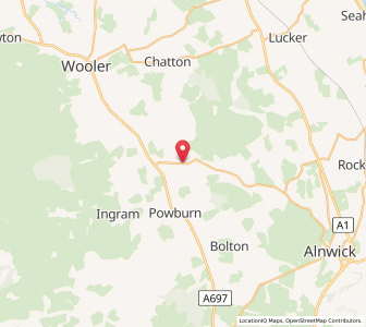 Map of New Bewick, EnglandEngland