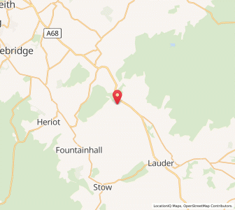 Map of New Channelkirk, ScotlandScotland