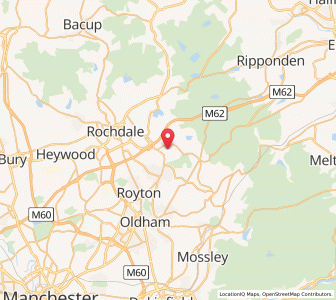 Map of New Hey, EnglandEngland