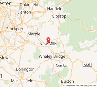Map of New Mills, EnglandEngland