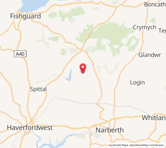 Map of New Moat, WalesWales