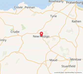 Map of New Pitsligo, ScotlandScotland