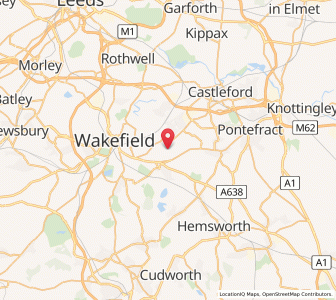 Map of New Sharlston, EnglandEngland