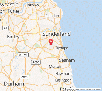 Map of New Silksworth, EnglandEngland