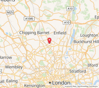 Map of New Southgate, EnglandEngland