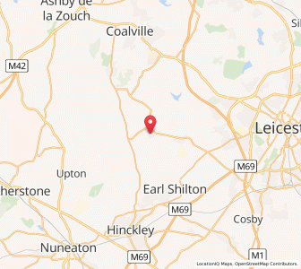 Map of Newbold Verdon, EnglandEngland