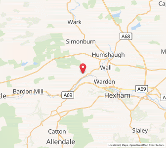 Map of Newbrough, EnglandEngland