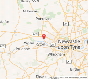 Map of Newburn, EnglandEngland