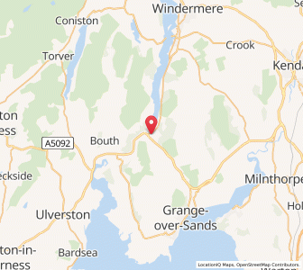 Map of Newby Bridge, EnglandEngland