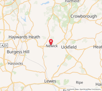 Map of Newick, EnglandEngland
