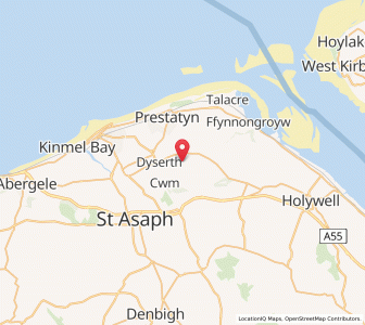 Map of Newmarket, WalesWales