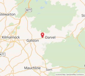 Map of Newmilns, ScotlandScotland