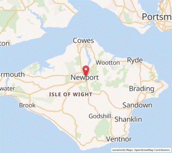 Map of Newport, EnglandEngland