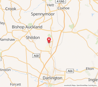 Map of Newton Aycliffe, EnglandEngland