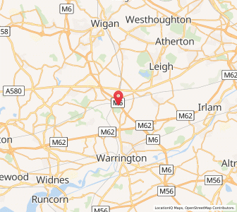 Map of Newton-le-Willows, EnglandEngland