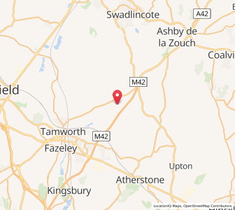 Map of Newton Regis, EnglandEngland