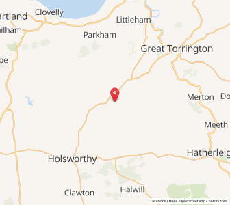 Map of Newton Saint Petrock, EnglandEngland