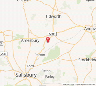 Map of Newton Tony, EnglandEngland