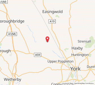 Map of Newton upon Ouse, EnglandEngland