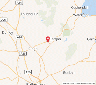 Map of Newtown Crommelin, Northern IrelandNorthern Ireland