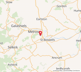 Map of Newtown Saint Boswells, ScotlandScotland