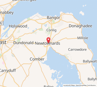 Map of Newtownards, Northern IrelandNorthern Ireland