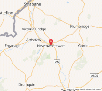 Map of Newtownstewart, Northern IrelandNorthern Ireland