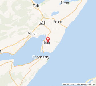 Map of Nigg, ScotlandScotland