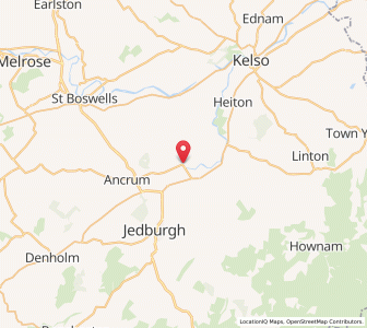 Map of Nisbet, ScotlandScotland