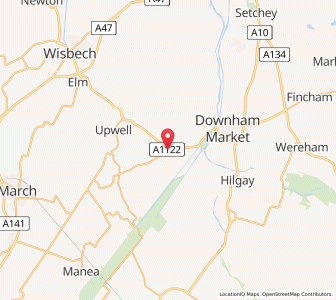 Map of Nordelph, EnglandEngland